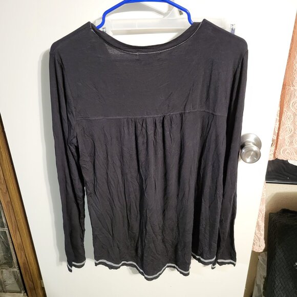 NWOT ONE WORLD LIVE AND LET LIVE SUGAR SKULL TOP SZ L - Picture 2 of 5